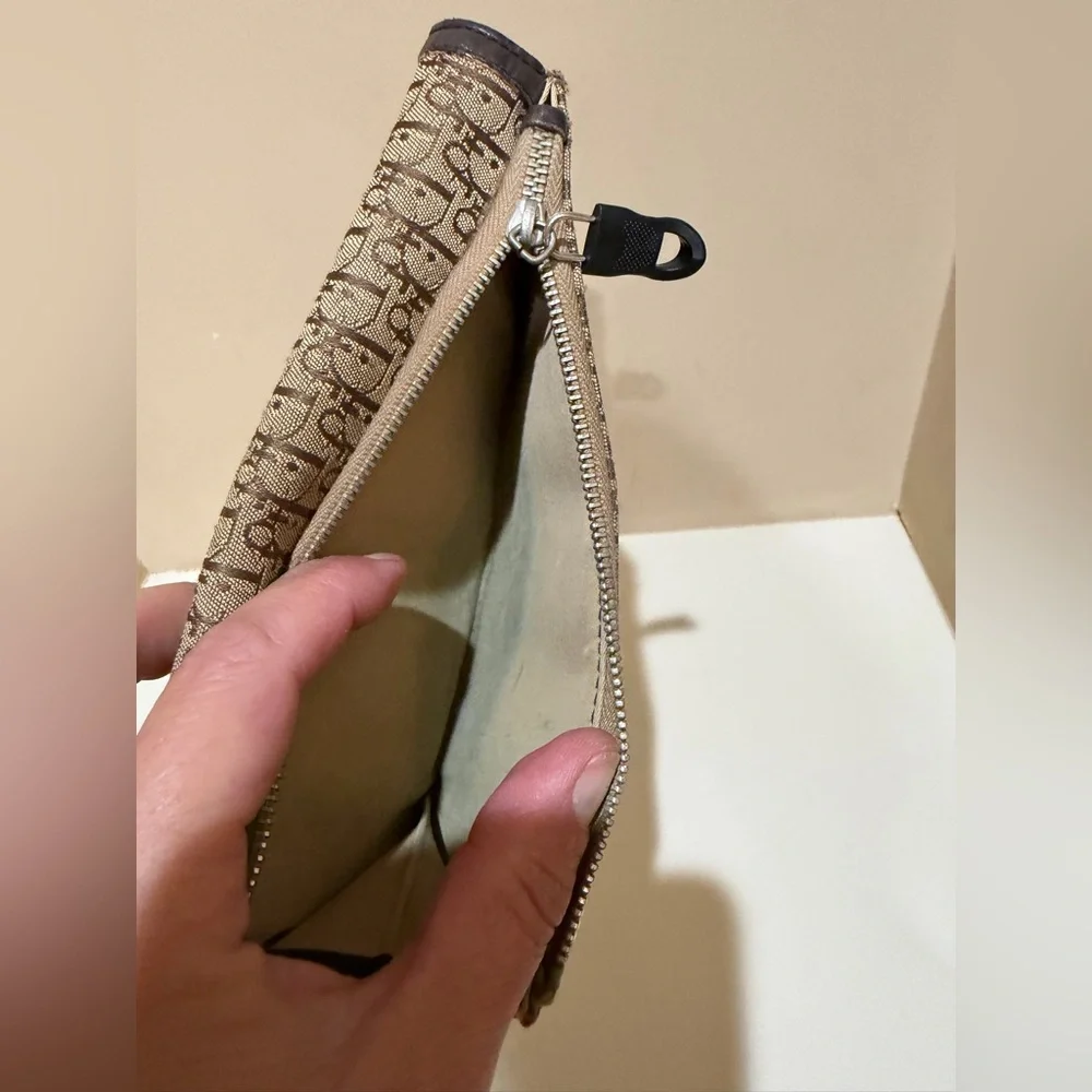 Dior Oblique Beige/Brown Long Wallet Canvas & Leather